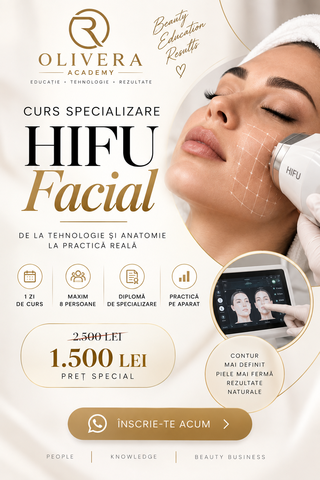 Curs Specializare HIFU Facial OLIVERA