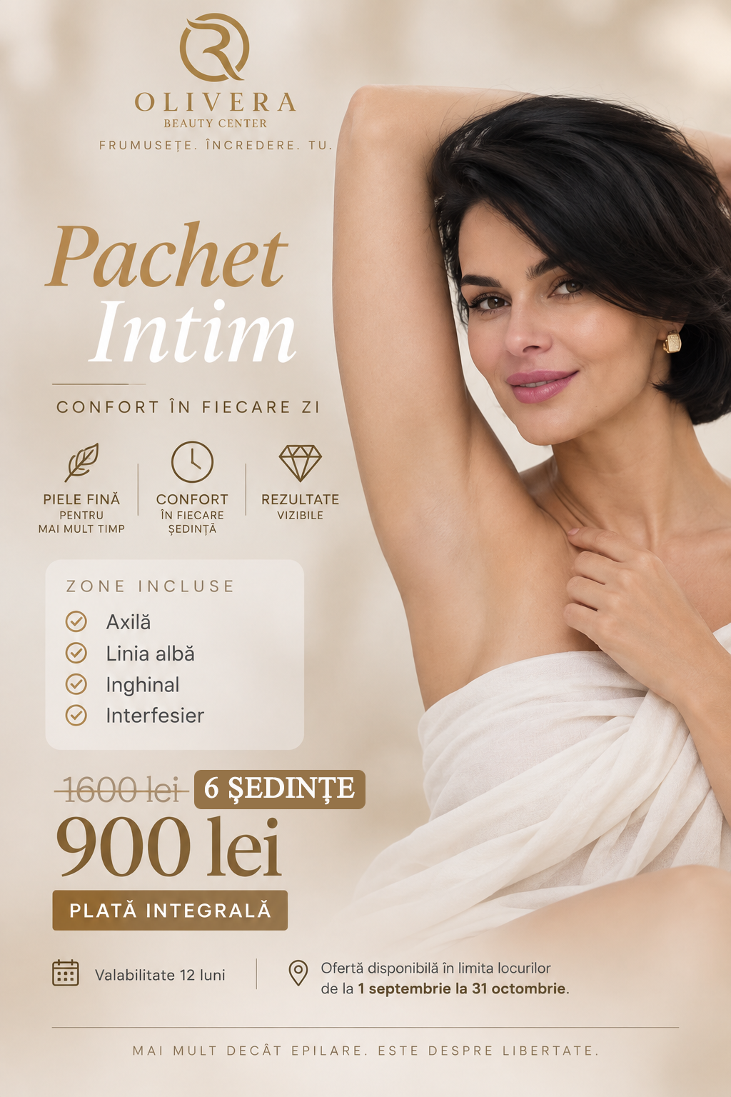 Ofertă Pachet Intim Epilare Definitivă Olivera Beauty Center