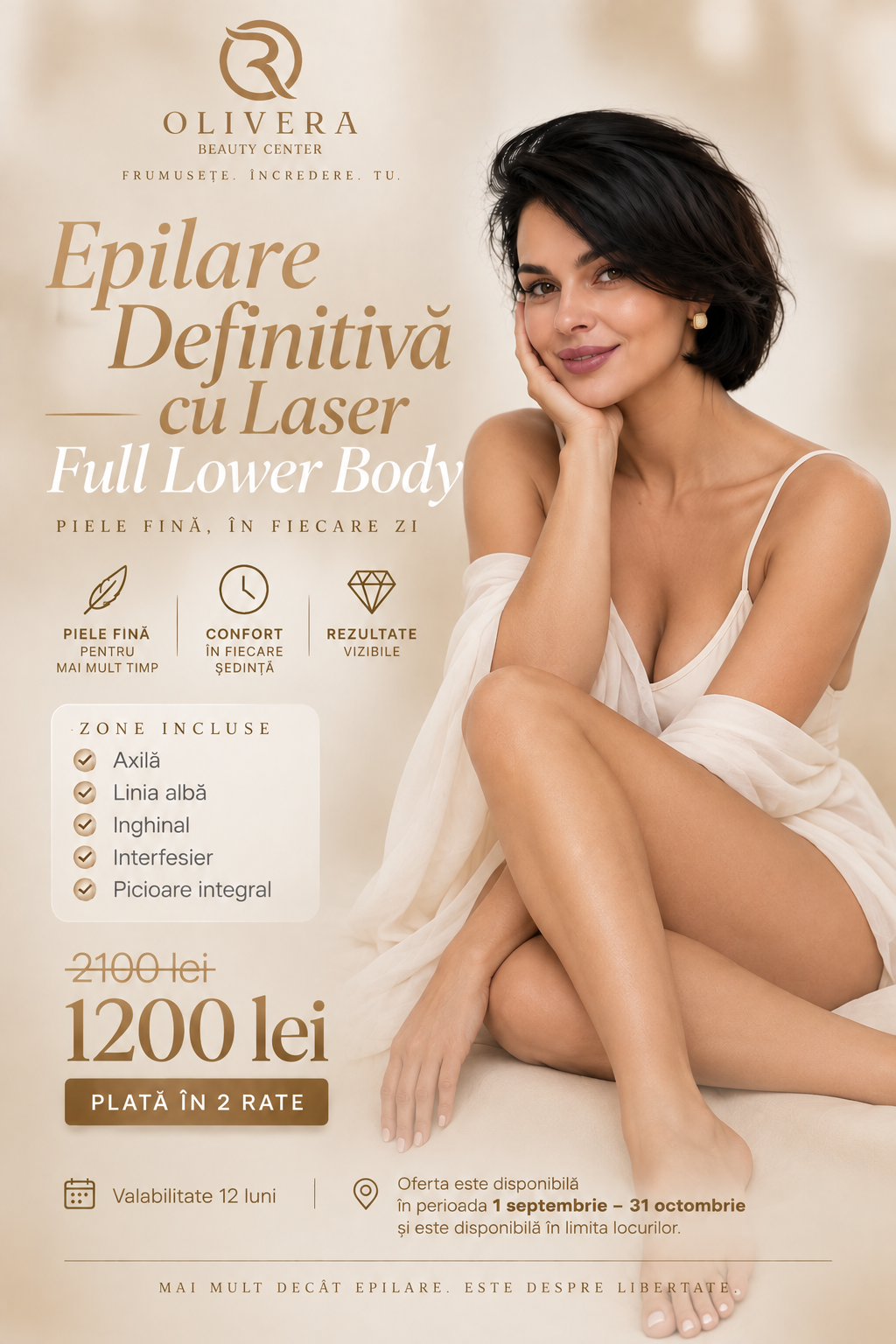 Ofertă Epilare Definitivă Full Lower Body Olivera Beauty Center